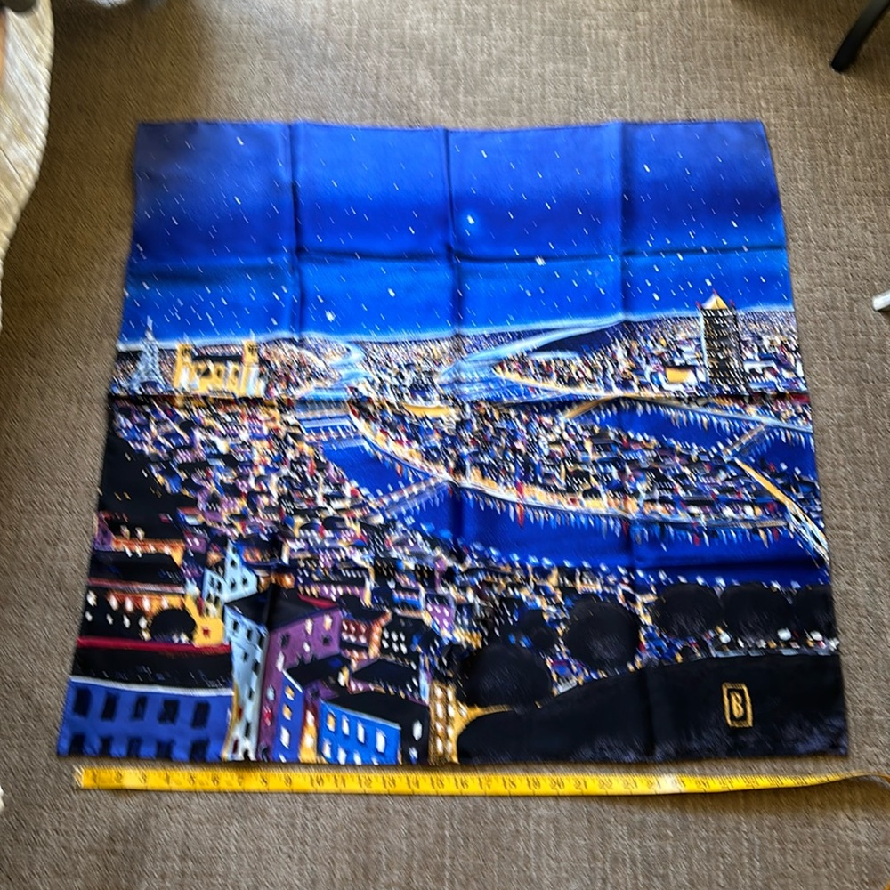 Silk scarf from LyonFrance. Gorgeous print of the city! Purchased in France